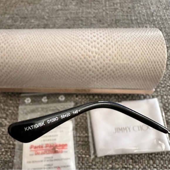 NWT JIMMY CHOO SUNNIES Grey Gradient. Rim Style: Full-Rim - Picture 10 of 12